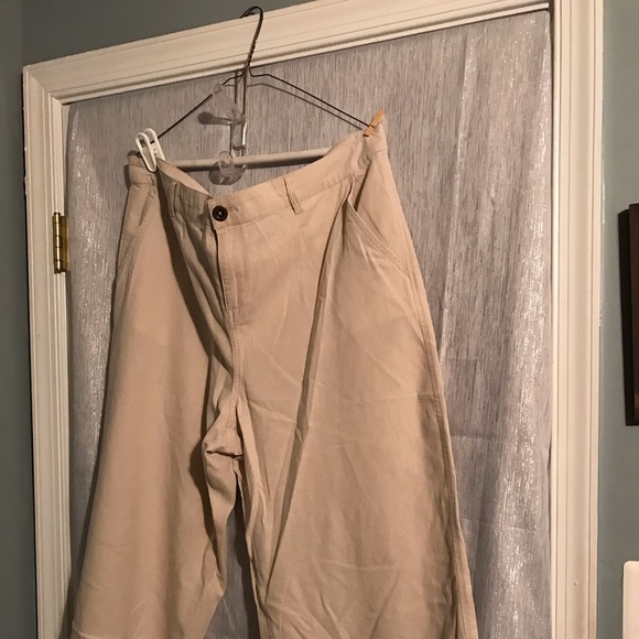 Style & Co Linen cropped/gaucho Pant SZ 16 - Picture 1 of 6